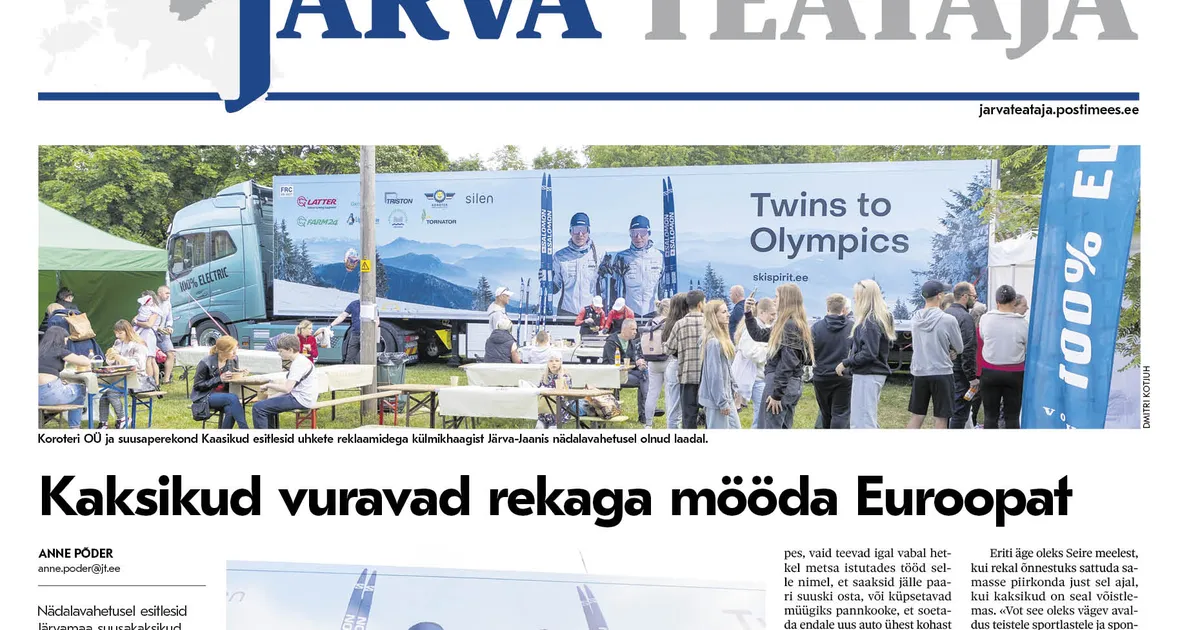Neljapäevase Järva Teataja tutvustus