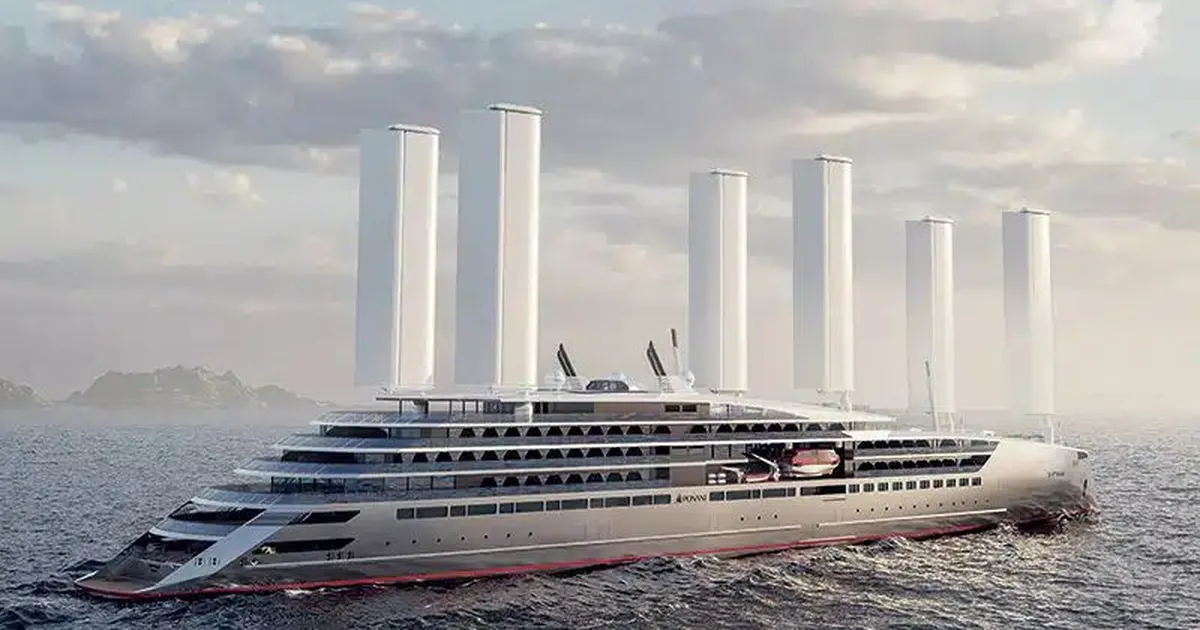 Kavandamisel on suur tuule ja vesiniku toel seilav kruiisilaev