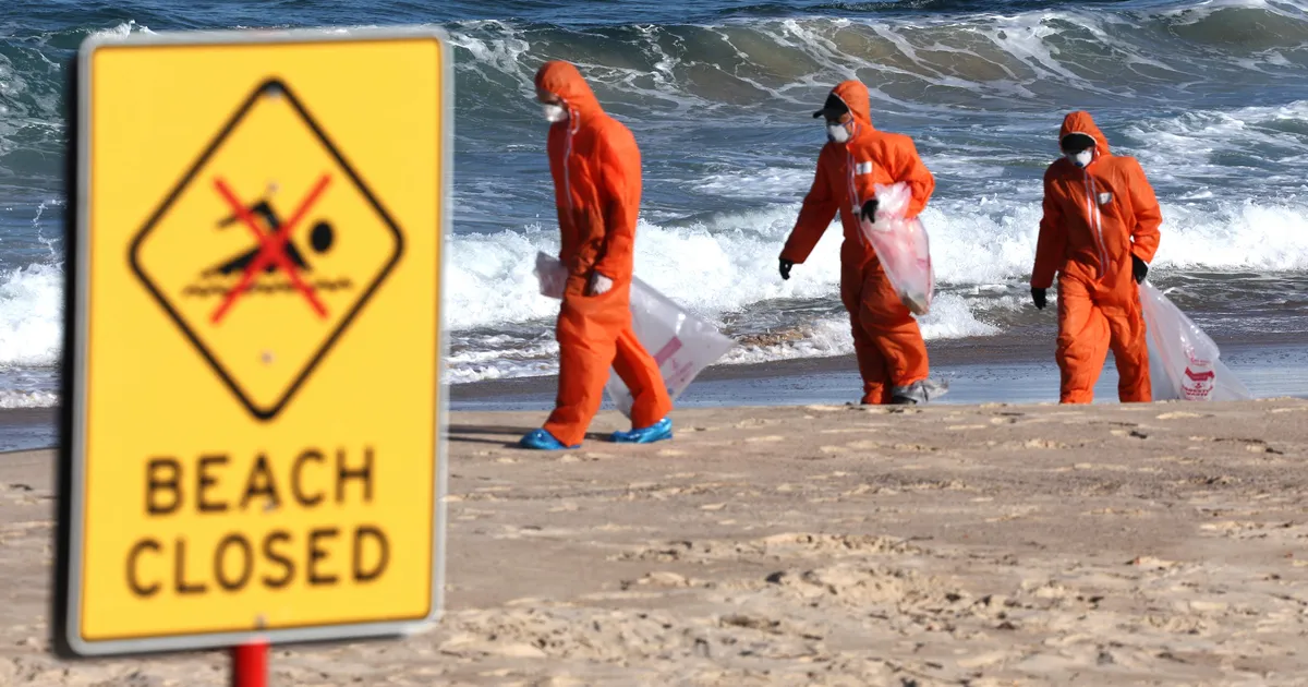 VIDEO ⟩ Sydney randadesse uhutud salapärased mustad kerad osutusid arvatust vastikumaks