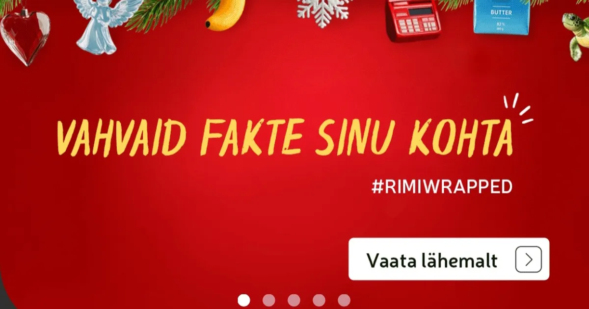 VÄIKE APSAKAS? ⟩ «Aitäh, Rimi, püüan järgmisel aastal rohkem juua!» Rimi äpp naerutab sotsiaalmeedias rahvast