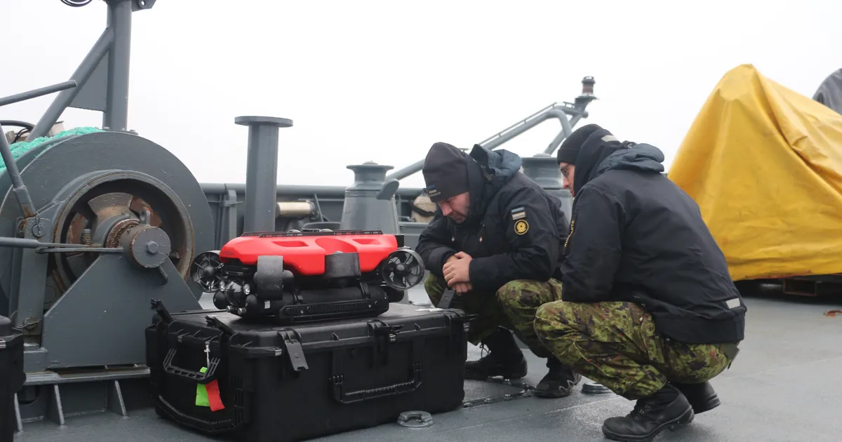 FOTOD JA VIDEO ⟩ Eesti merevägi käis Elisa merekaabli katkemise paigas sonaritega uurimas