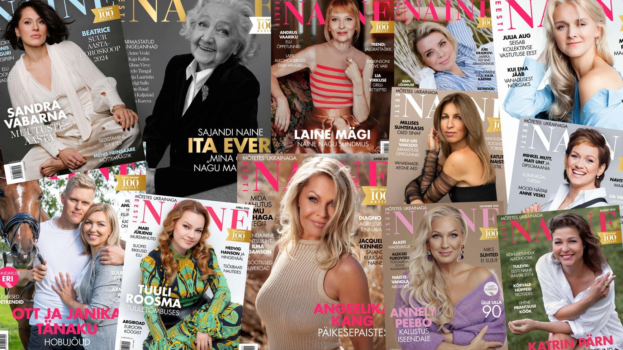 SUUR ÜLEVAADE | Säravad persoonid ja isegi üks uhke hobune! Need olid Eesti Naise juubeliaasta kaanelood