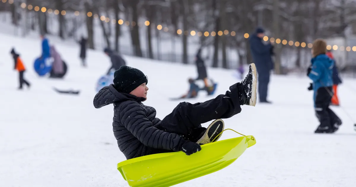 GALERII ⟩ Talverõõmud: lumi tõi inimesed suusaradadele ja kelgutama