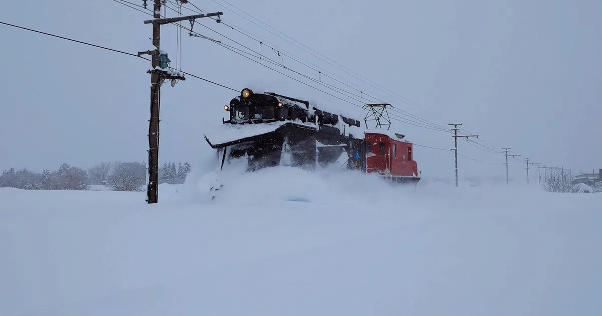 Tõusva päikese maa uppus lumme