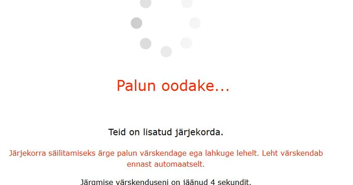 Suur tung laulu- ja tantsupeo piletitele suunas külalised ootejärjekorda