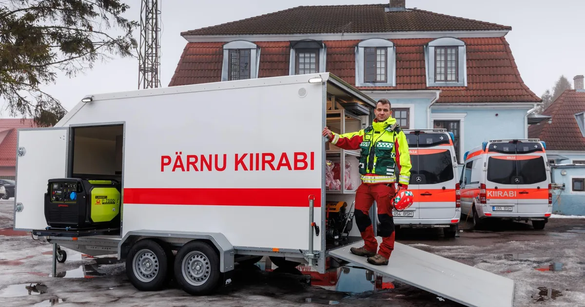 Pärnu kiirabi masinaparki lisandus uudne katastroofihaagis
