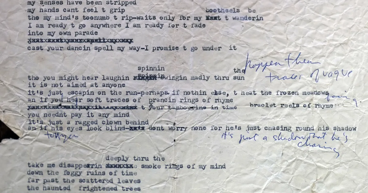 SUURMÜÜK ⟩ Bob Dylani kuulsaima laulu mustand päästeti prügikastist ja pandi nüüd oksjonile