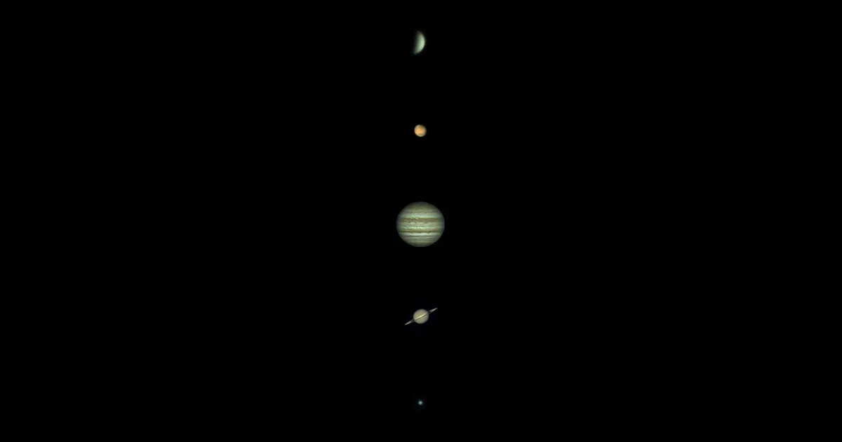 VAU! ⟩ Tõrva hobiastronoom sai «planeetide marsi» ühele pildile