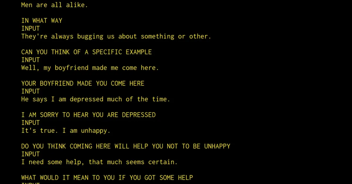 Ajaloo esimene vestlusrobot ELIZA on üle 60 aasta vana – see pandi nüüd taas käima