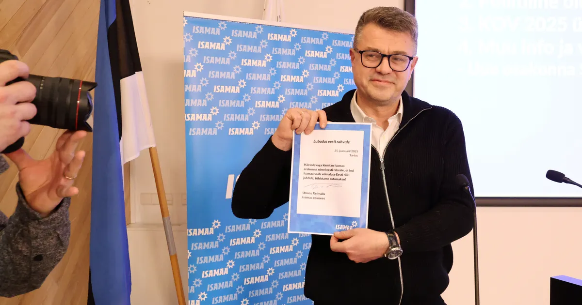 GALERII ⟩ Urmas Reinsalu Isamaa volikogul: tühjuspunkti, kuhu Kallas jõudis aastaga, jõudis Michal kuue kuuga