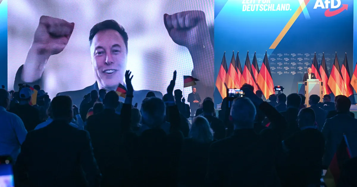 Elon Musk tegi videopöördumise AfD valimisüritusel