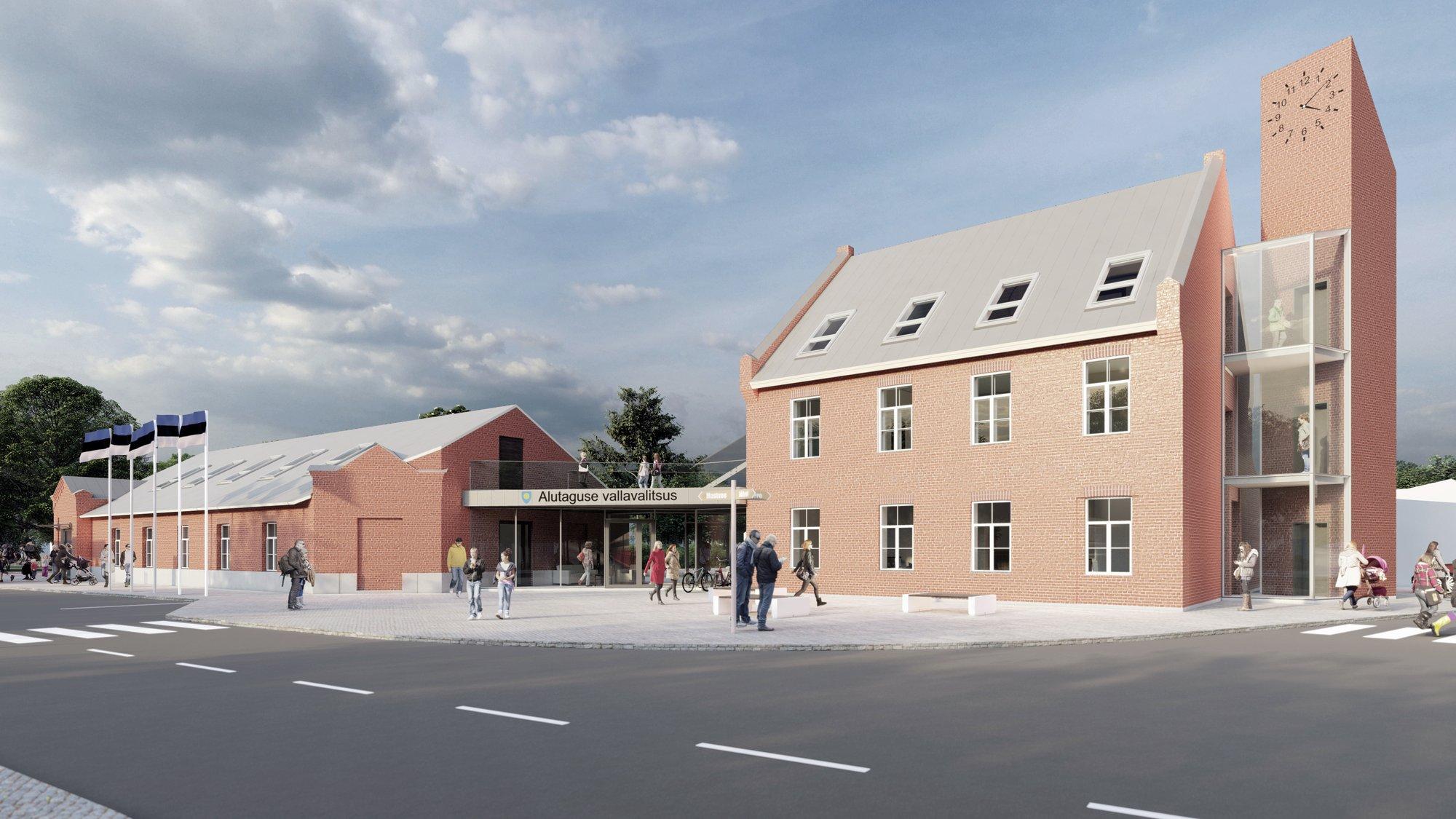 GALERII | Ehitusbuum! 620 elanikuga Iisaku ehitab korraga vallamaja, teenustemaja, koolimaja ja kogukonnamaja