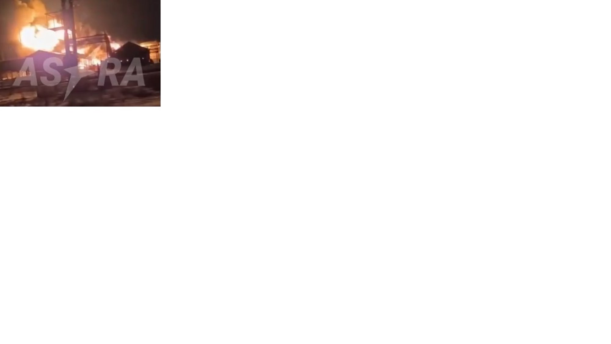 Venemaal Engelsis süttis droonirünnaku järel naftabaas