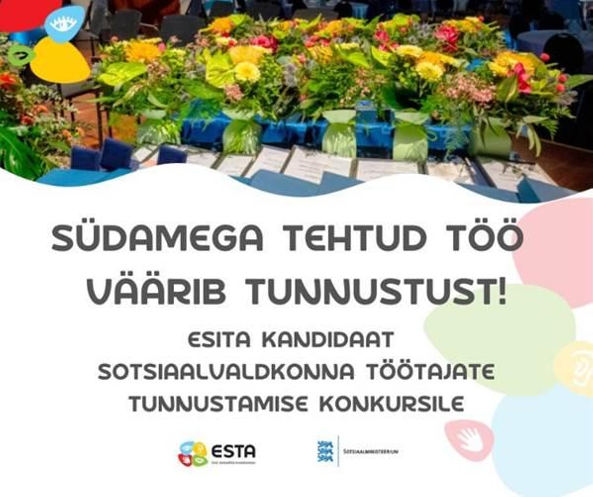 Tunnustame sotsiaalvaldkonna töötajaid! Kandidaate saavad esitada kõik soovijad