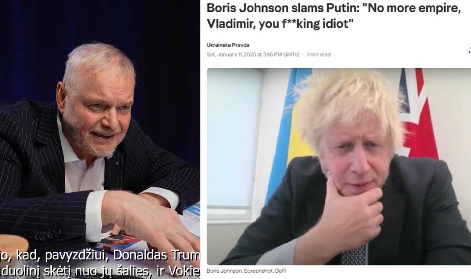 Delfi intervjuu Boris Johnsoniga levis meedias kulutulena