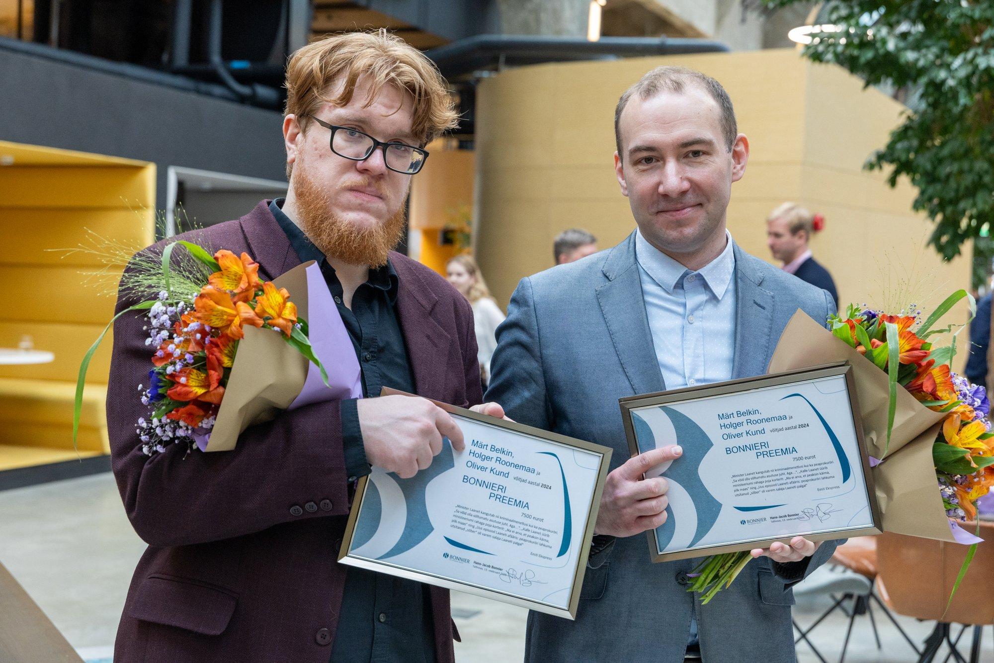 Bonnieri preemia võit läks Ekspressi ajakirjanikele