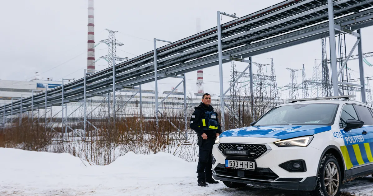 FOTOD ⟩ Politsei võttis Narvas elektritaristu oma kaitse alla