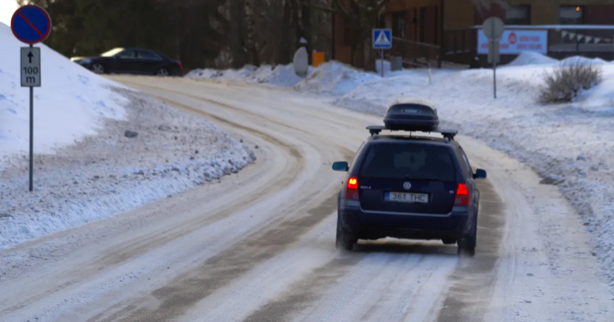 Miinuskraadid muudavad teed libedaks