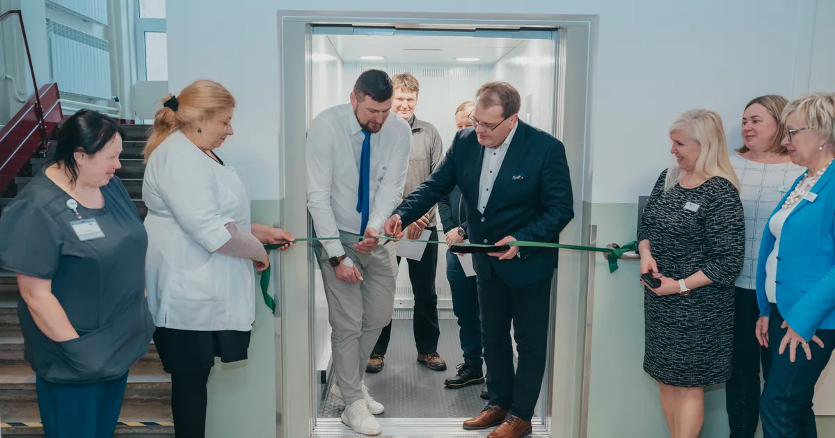 Elva haiglas saab nüüd liftiga sõita ka voodihaige patsient