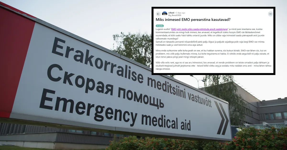 «EMOsse pöördumata poleks võib-olla eluski täna.» Eestlaste sõnul pöördutakse EMOsse muredega, millega saaks aidata ka perearst