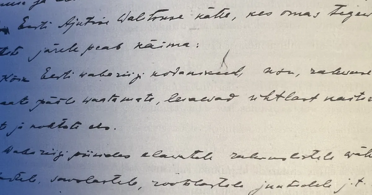 ELU25 ⟩ Juku-Kalle Raid: Eesti iseseisvusmanifesti seiklusrikas sünd