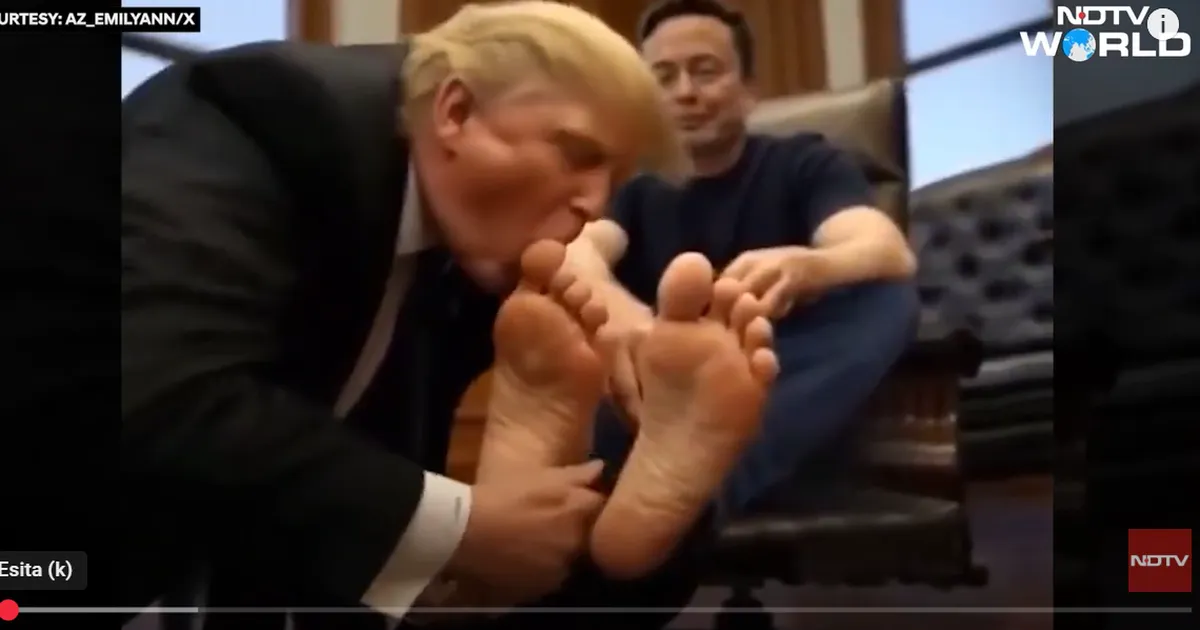 AI KÄSI MÄNGUS ⟩ USA ametnikud nägid ekraanidel, kuidas Trump Muski varbaid lakkus