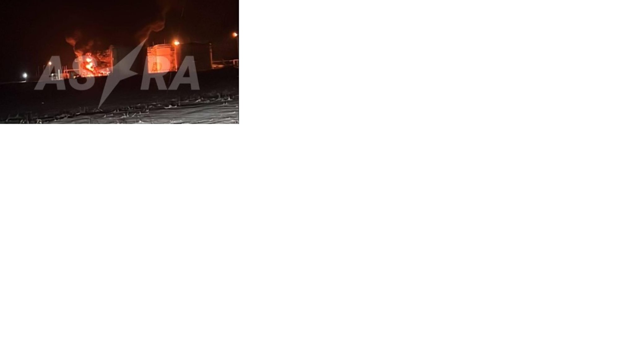 Venemaa Krasnodari krais süttis droonirünnaku järel naftamahuti