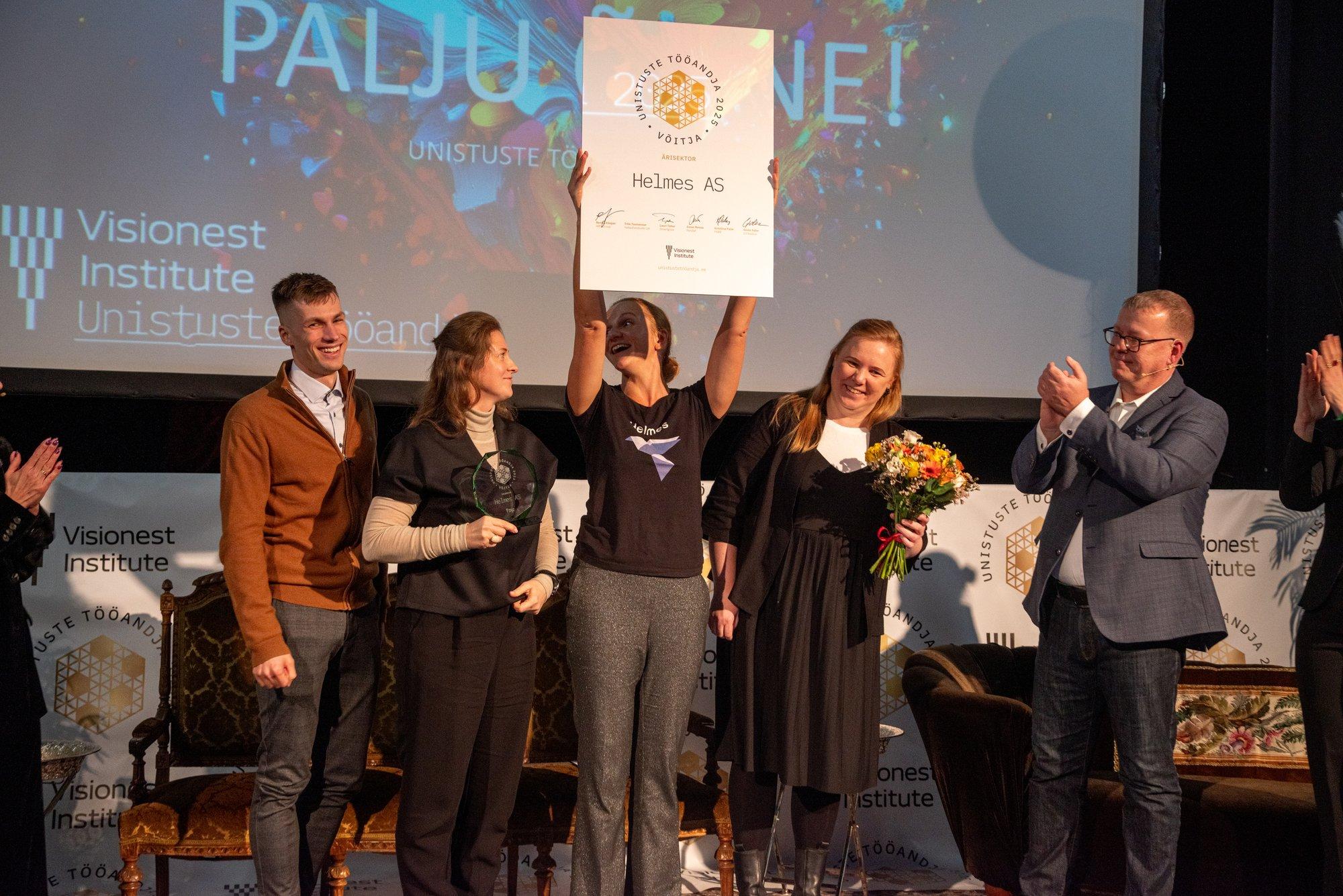Selle aasta Unistuste Tööandja tiitli pälvis Helmes