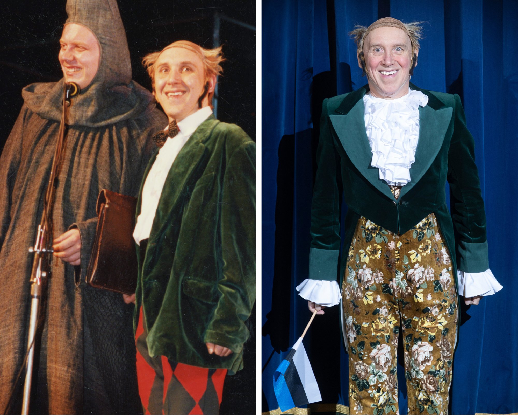 ENNE JA NÜÜD | Elmo Nüganen taaselustas vabariigi aastapäeval oma rolli etenduses „Armastus kolme apelsini vastu“