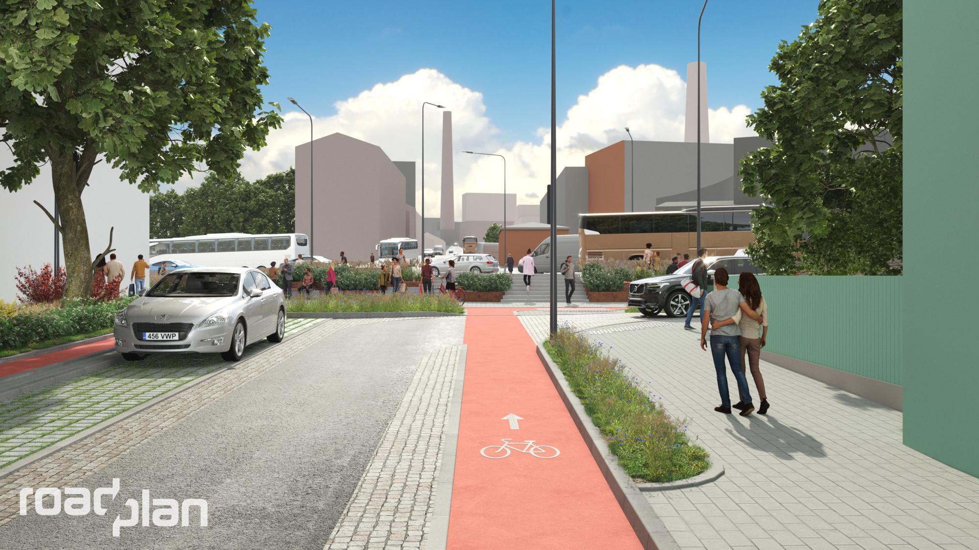 Tallinn rajab Lastekodu tänavale kaasaegse linnaruumi, Odra tänav suletakse ajutiselt ehitustööde tõttu