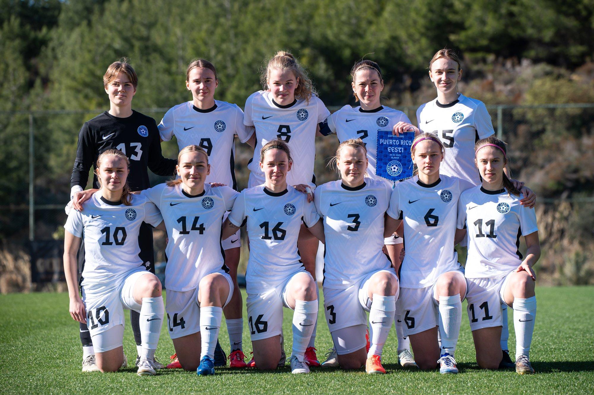 Eesti jalgpallinaiskond kaotas aasta esimese maavõistlusmängu