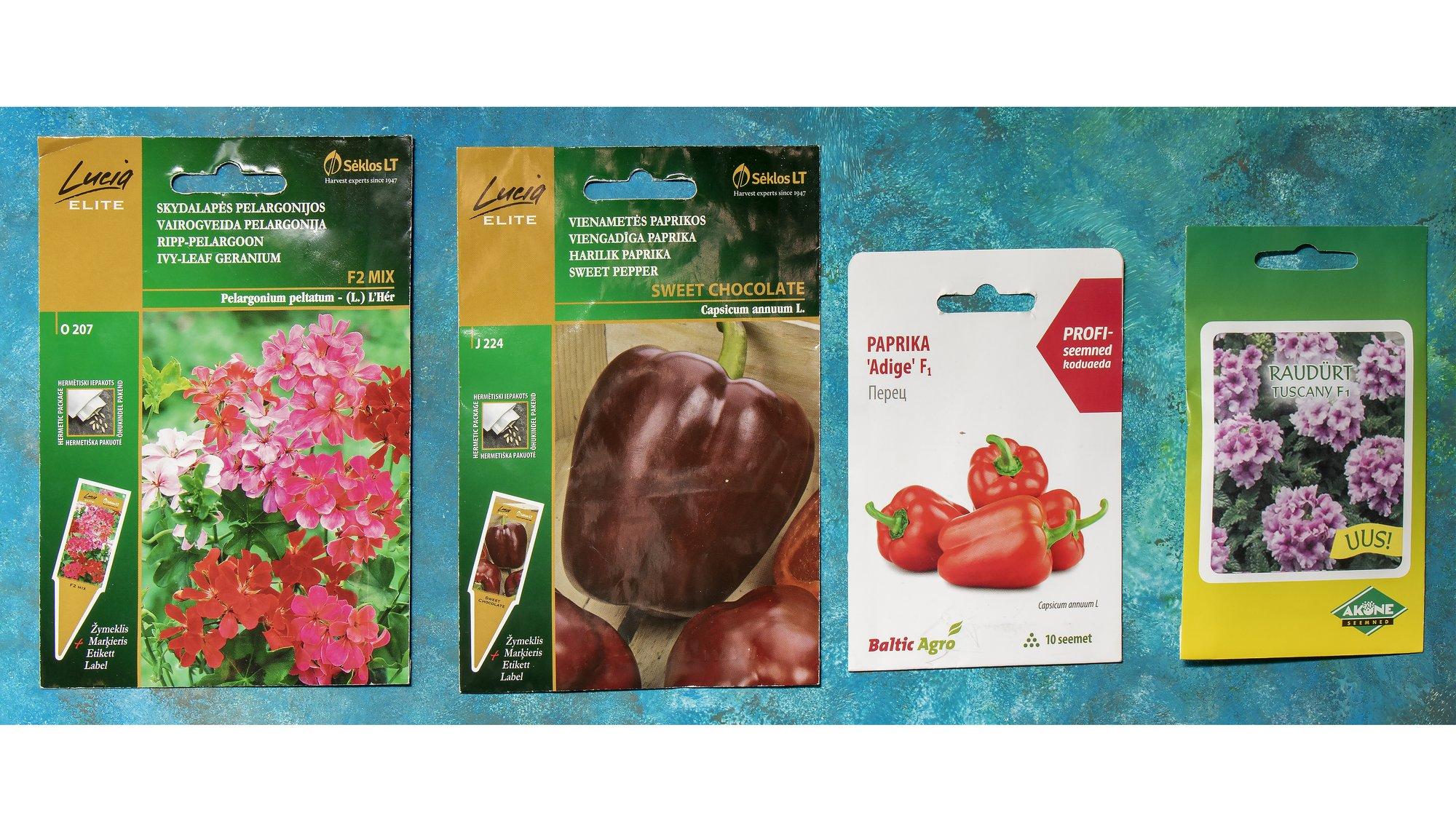 Nende paprikate ja lillede seemned tuleks juba veebruaris külvata