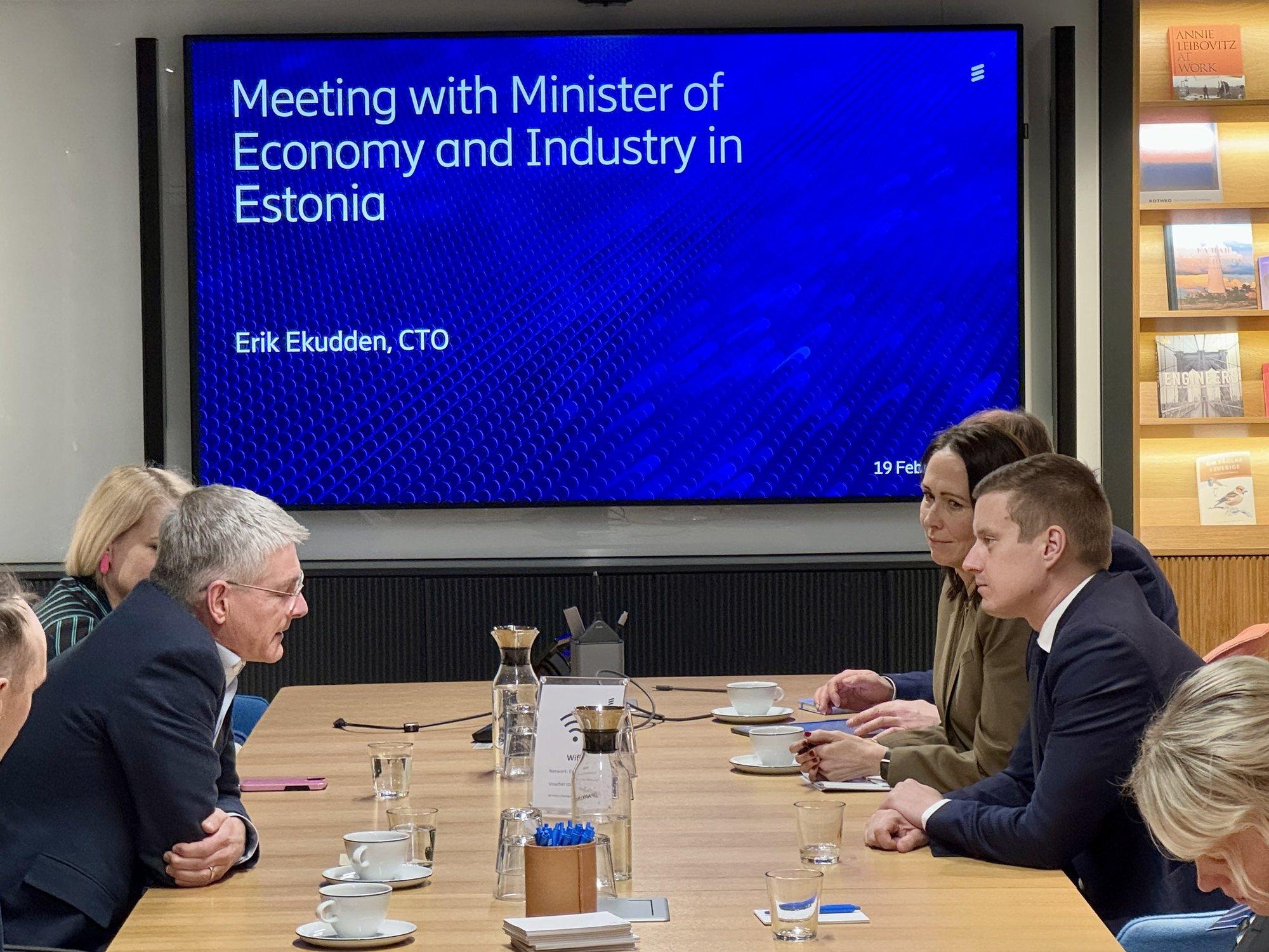 Mida räägiti ministrile Ericssoni peamajas? Keldo: Eestist on väga huvitatud üks teine tööstushiiglane