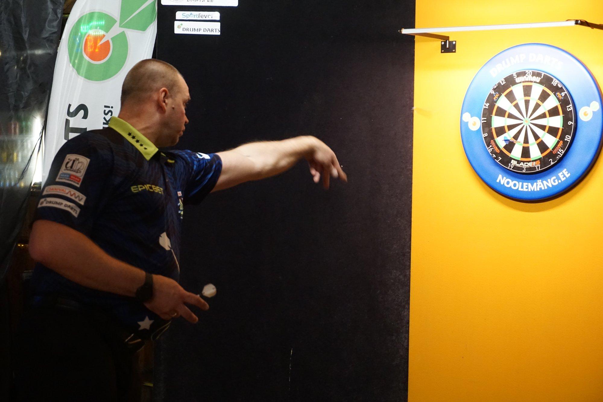 Eesti dartsi Meistrite Liiga võitis tiitlikaitsja