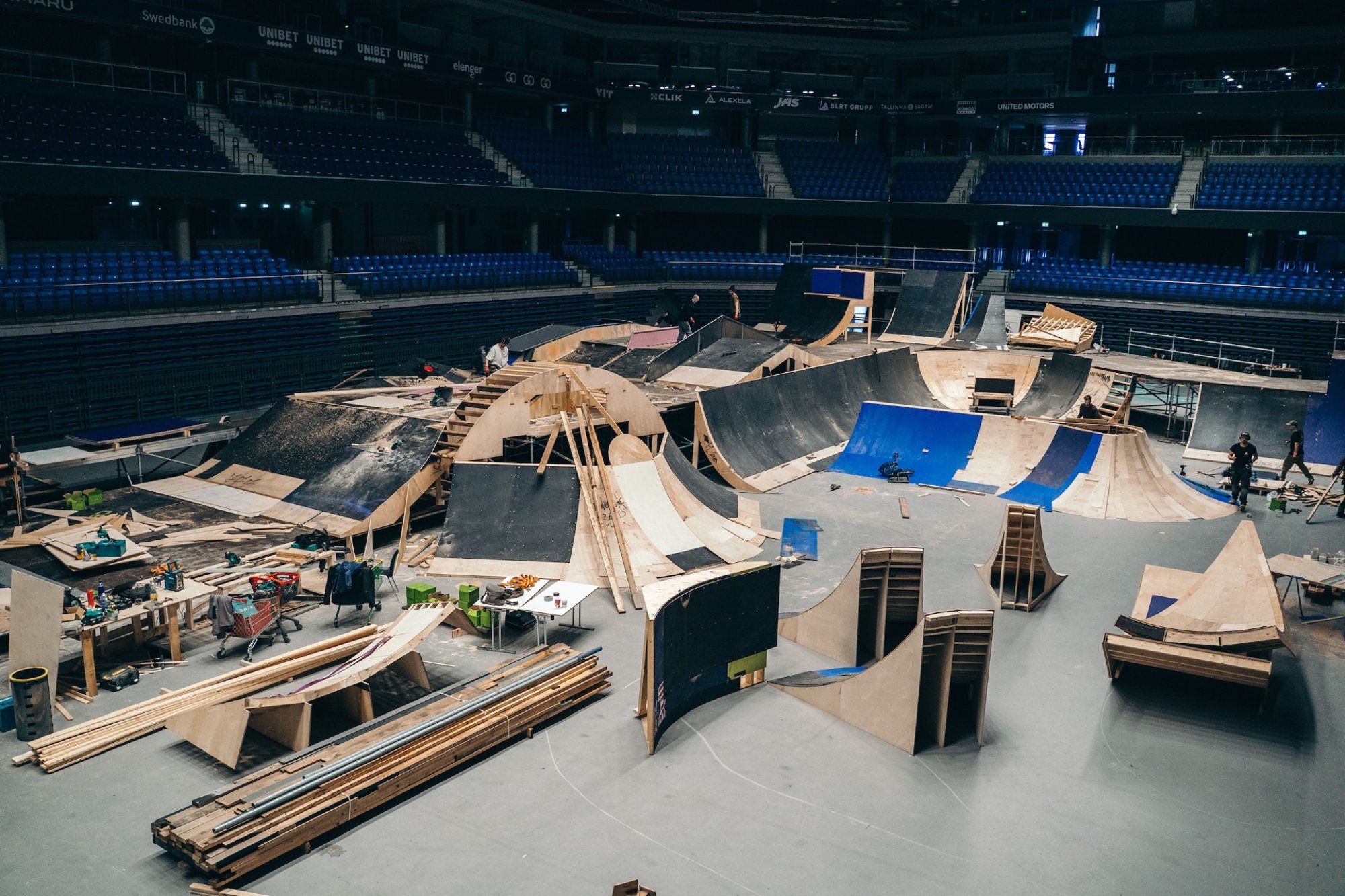 FOTOD | Simple Sessioni park kerkib. Unibet Arena muutub peagi ekstreemspordi areeniks