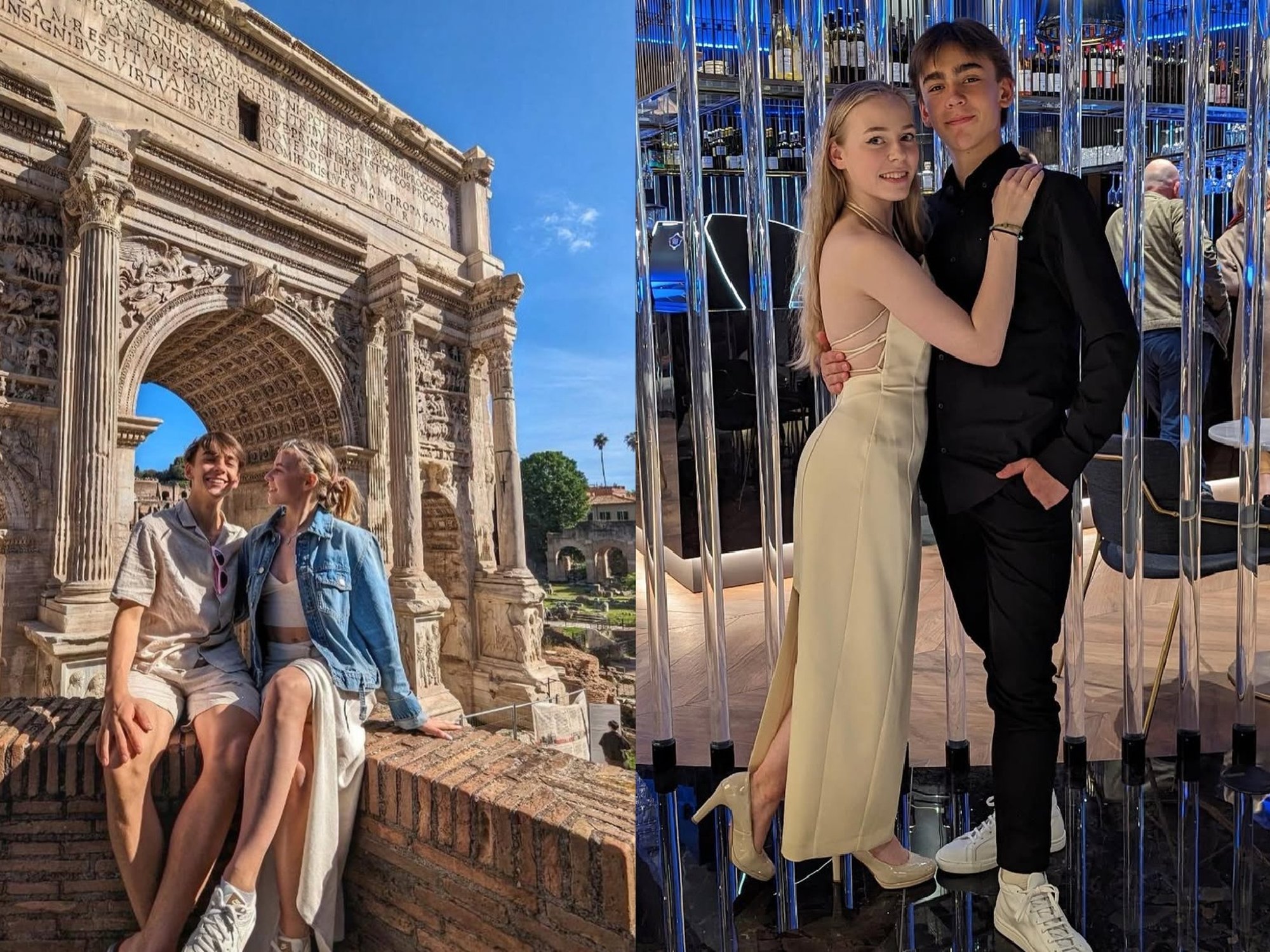 FOTOD | Romantiline reis Rooma ja kallistused jääl, kuid Niina Petrõkina ei taha suhet Levandite pojaga kinnitada. „Eraelu on põhjusega isiklik“