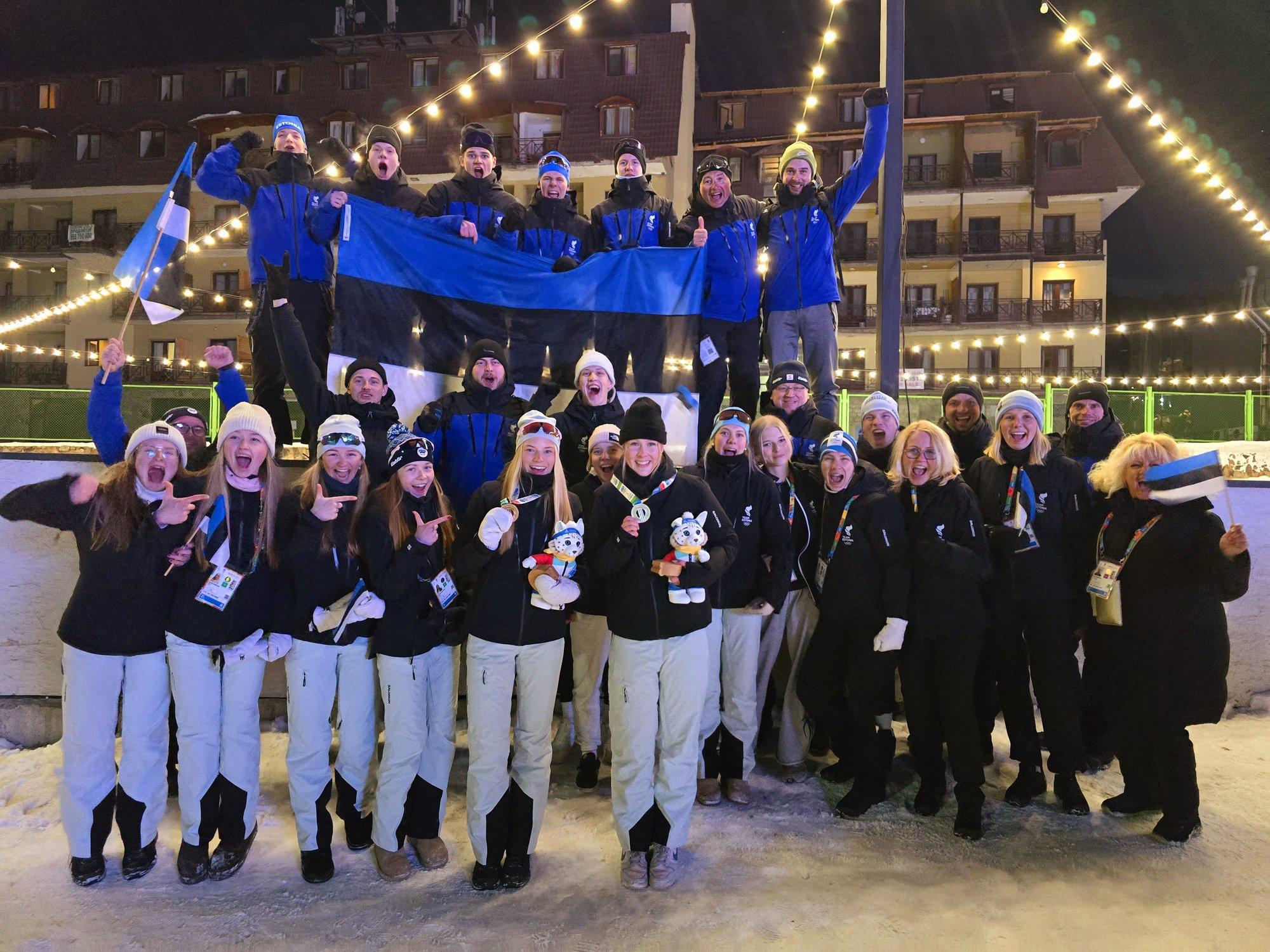 Eesti koondis pääses olümpiafestivali medalitabelis esiviisikusse