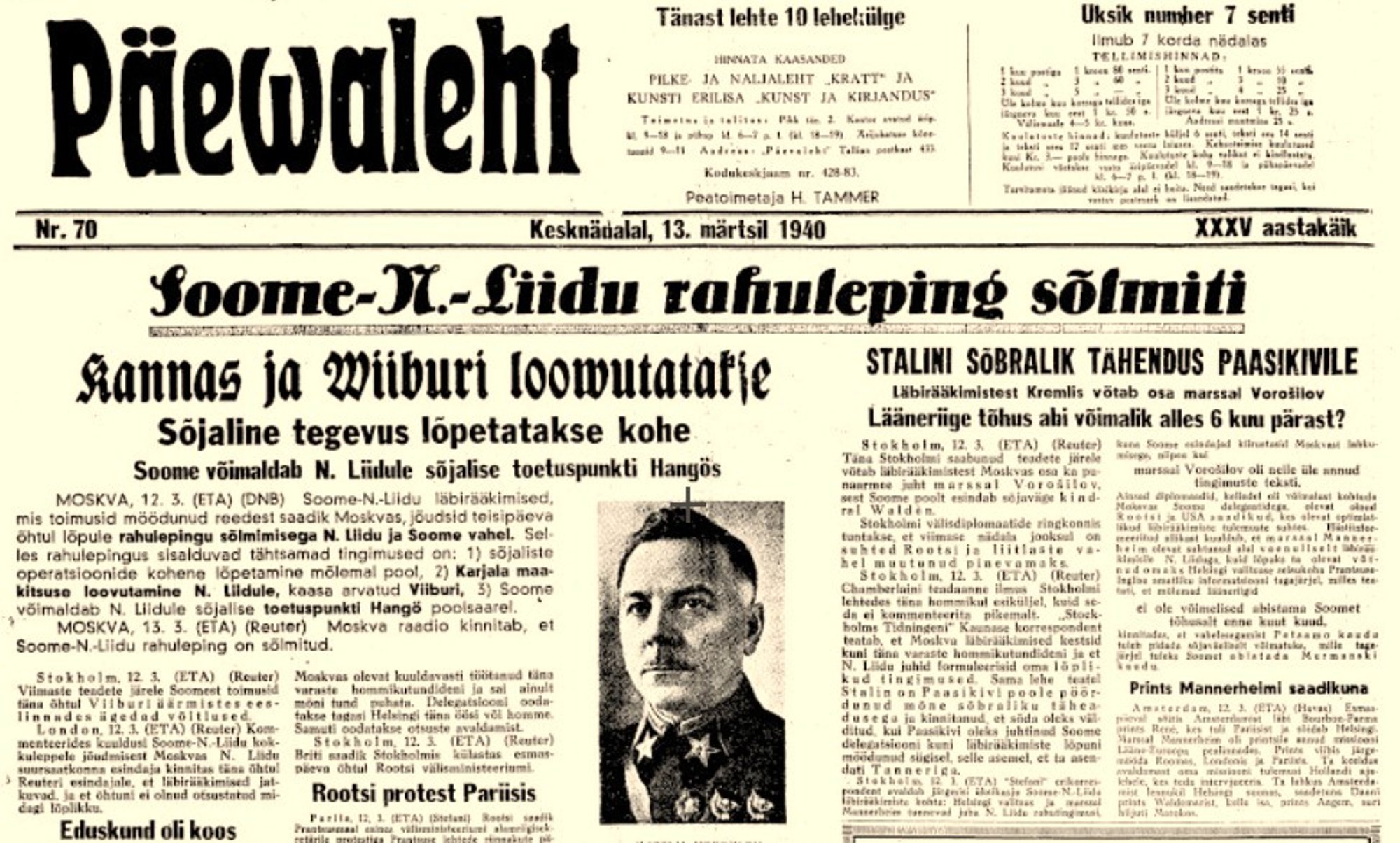 Kõlab tuttavalt? Soome teekond katastroofilise rahulepinguni