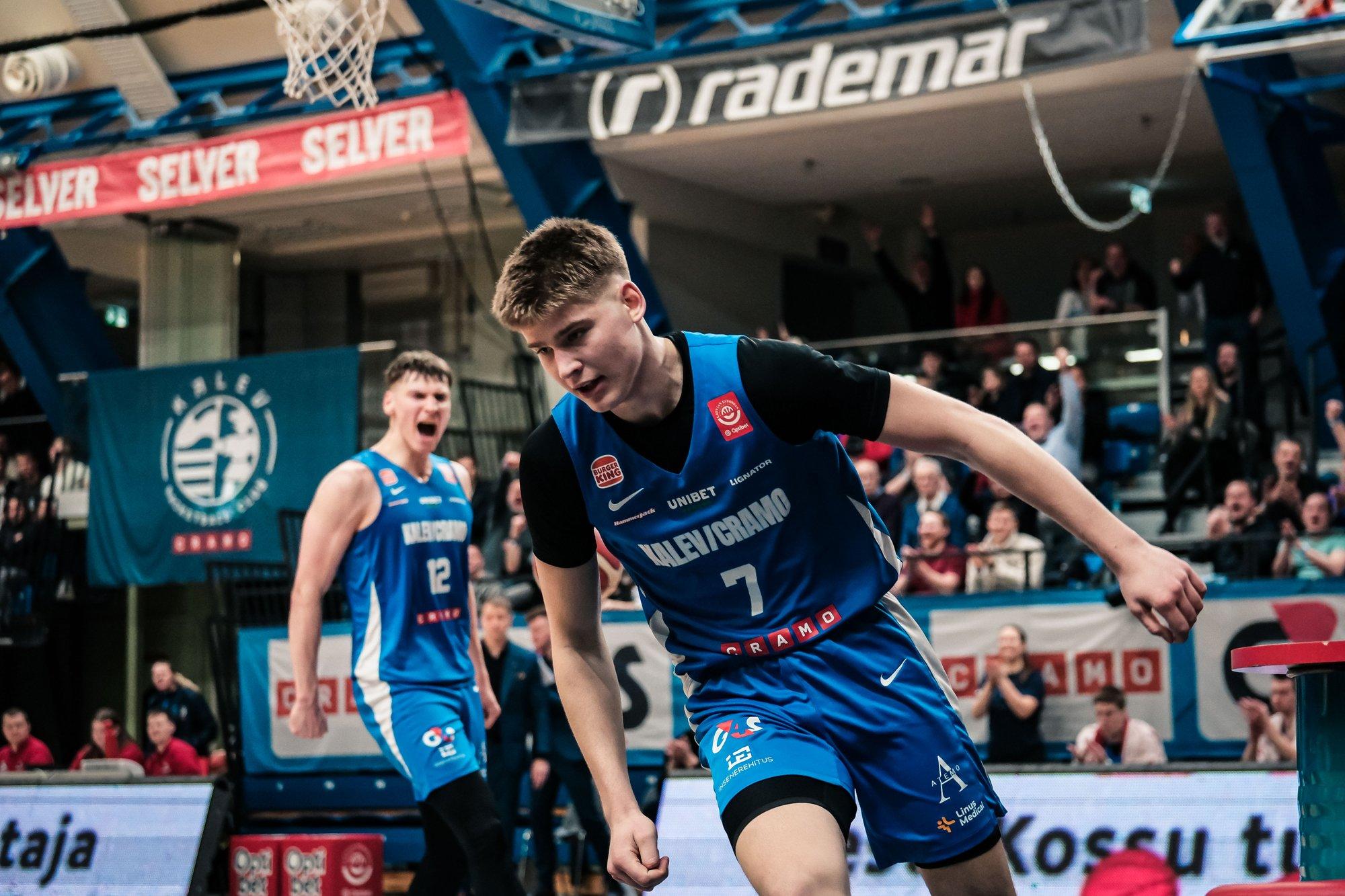 KOGU TÕDE MÄNGUST | Kalev/Cramo korvialune kiratses, kuid Kaukiainen ja Vaaks jätsid jõuga võidu koju