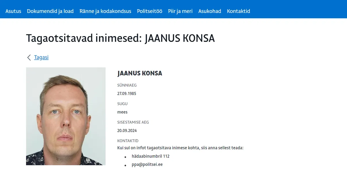 KUS PEIDAD? ⟩ Pedofiilist endine kõrge riigiametnik on endiselt jooksus: mees on kuulutatud rahvusvaheliselt tagaotsitavaks