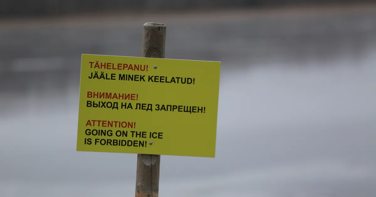 Homsest on keelatud minna piiriveekogude jääle