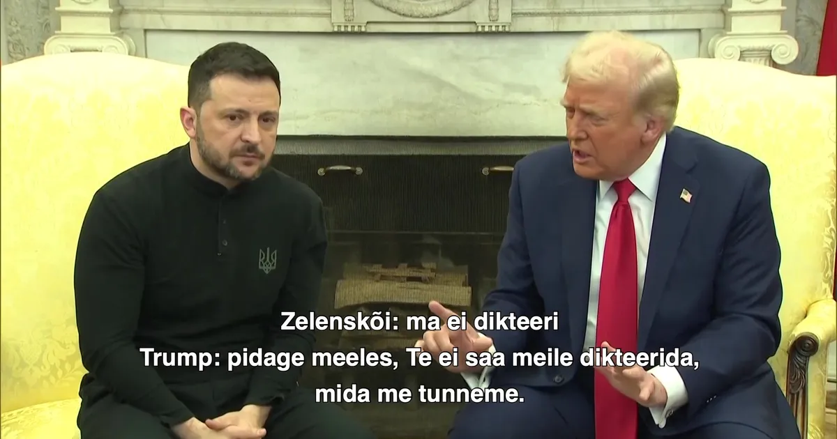 Eestikeelse tõlkega video! ⟩ Trumpi ja Zelenskõi kurikuulus sõnavahetus Valges Majas