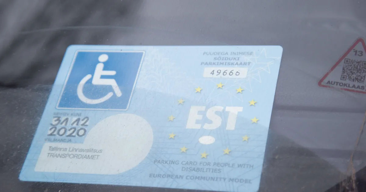 Õiguskantsler: puudega inimeste parkimiskaartide väljaandmise korda saab muuta vaid riigikogu
