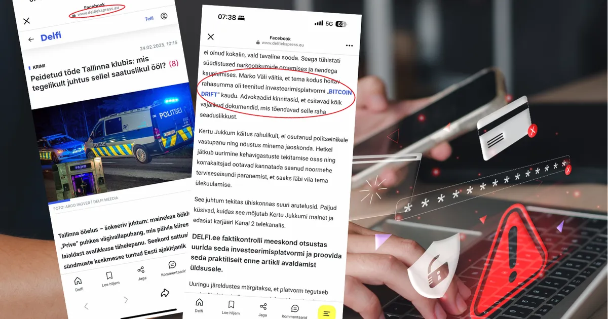 KUVATÕMMISED ⟩ Ühismeedias levib Delfi nime alt investeerimispettus, politsei selgitab olukorda