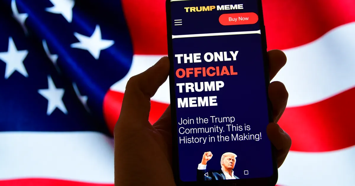 Trumpi meemimünt kukub, kuid teenib loojatele hiigelsummasid