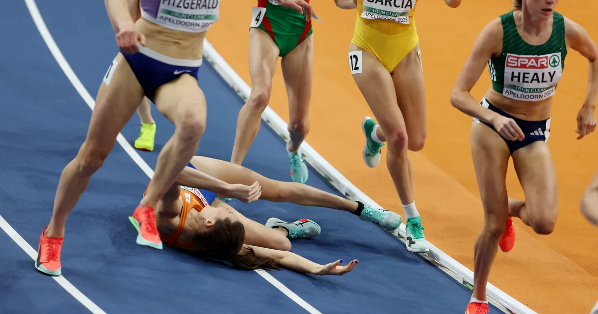Kergejõustiku sise-EMil kukkunud jooksja viidi kanderaamil minema