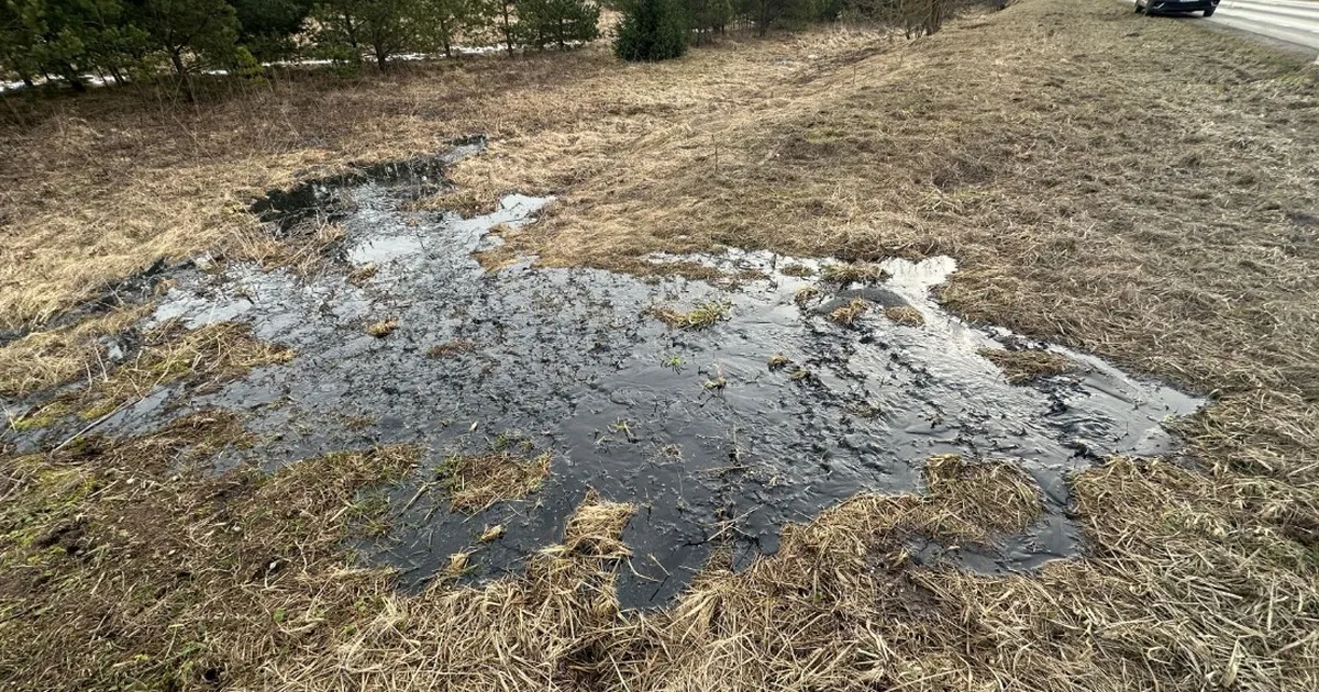 FOTO ⟩ Narva ja Narva-Jõesuu vahel voolas pinnasele reovesi