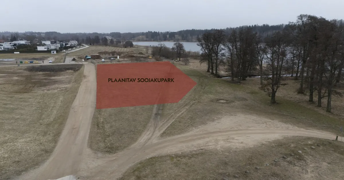 Ehitaja küsib luba veekeskuse valmimise ajaks rajada järve äärde soojakupark