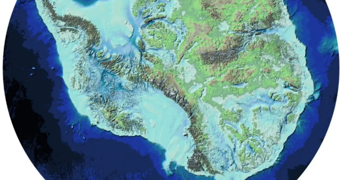 Selline näeks välja Antarktika, kui kogu jää oleks sulanud