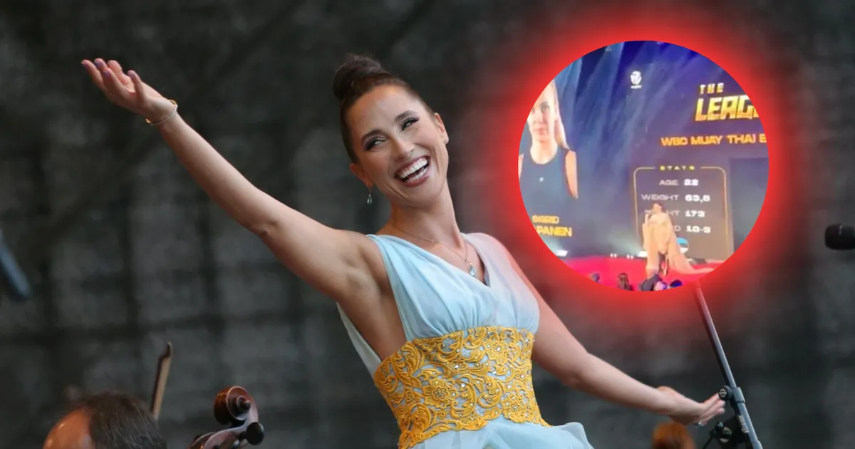 VIDEO ⟩ «Mul hakkas piinlik...» Elina Nechayeva komistas võitlusõhtul Eesti hümni sõnadega